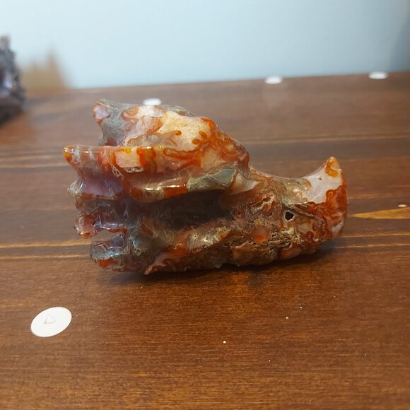 Carnelian & Durzy Crystal Dragon Head - Picture 3 of 9